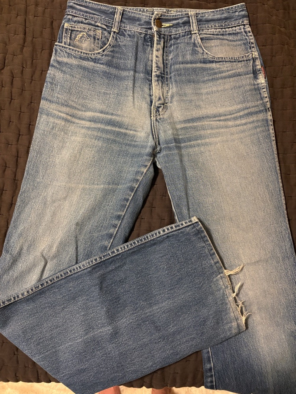 Vintage Jordache Light Blue Flare Wide Leg Jeans